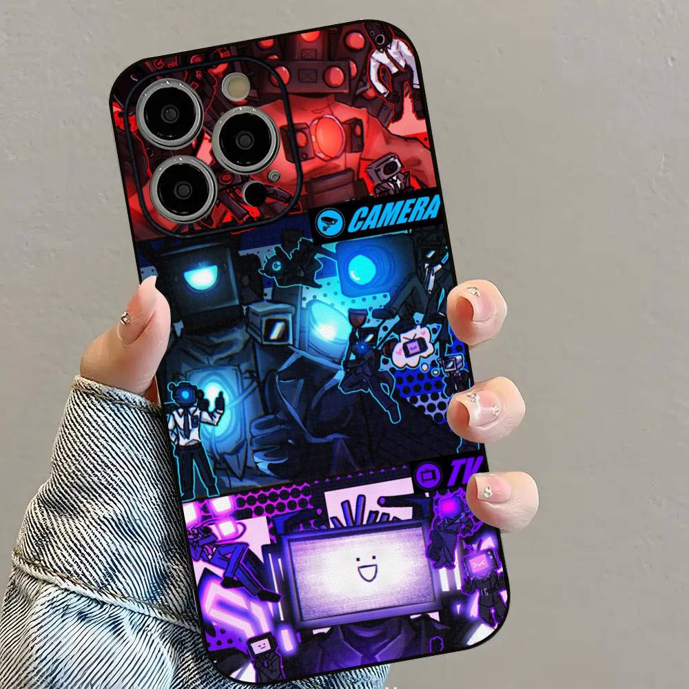 Чехол для телефона ANIME Skibidi T-Toilet для iPhone 16 15 14 13 12 11 PRO MAX PLUS Mini из ТПУ, мягкий, приятный для кожи