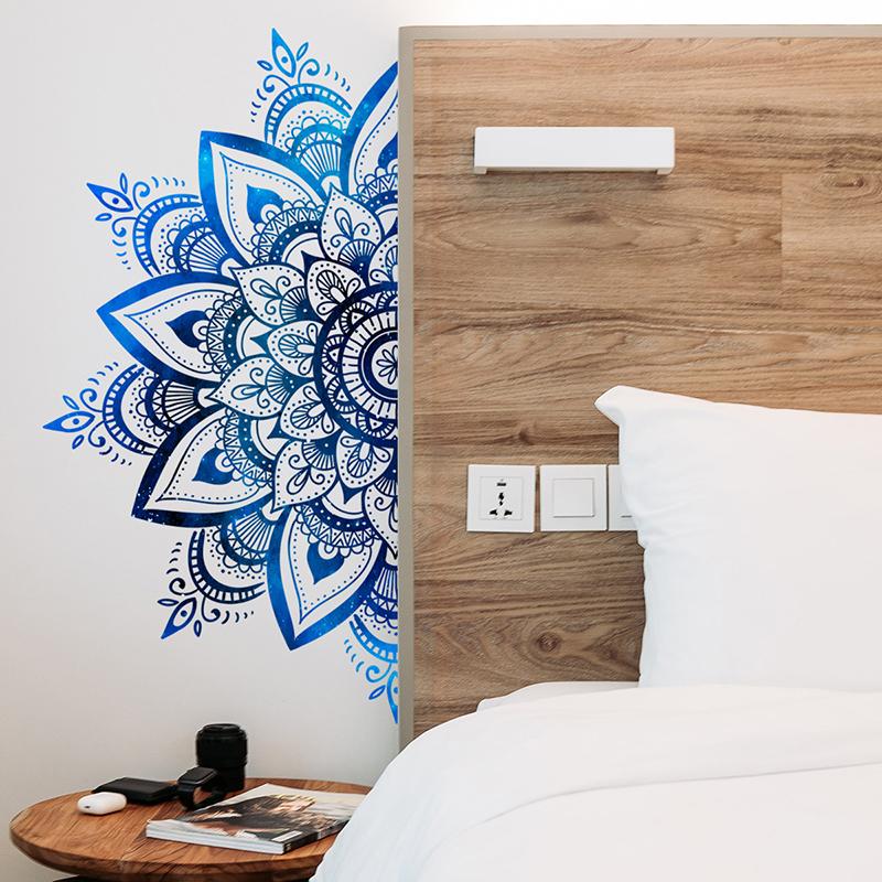 Мандала украшения дома наклейки виниловые обои для йоги богемный стиль дзен фрески лотос наклейки на стену