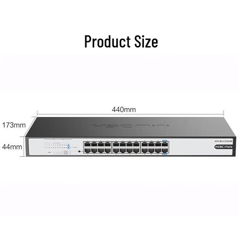 H3C S1224R 24-Port Gigabit Unmanaged Network Switch