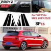 Новые горячие 8 шт. полированные стойки, подходящие для VW Polo MK6, накладка на окно, колонка BC