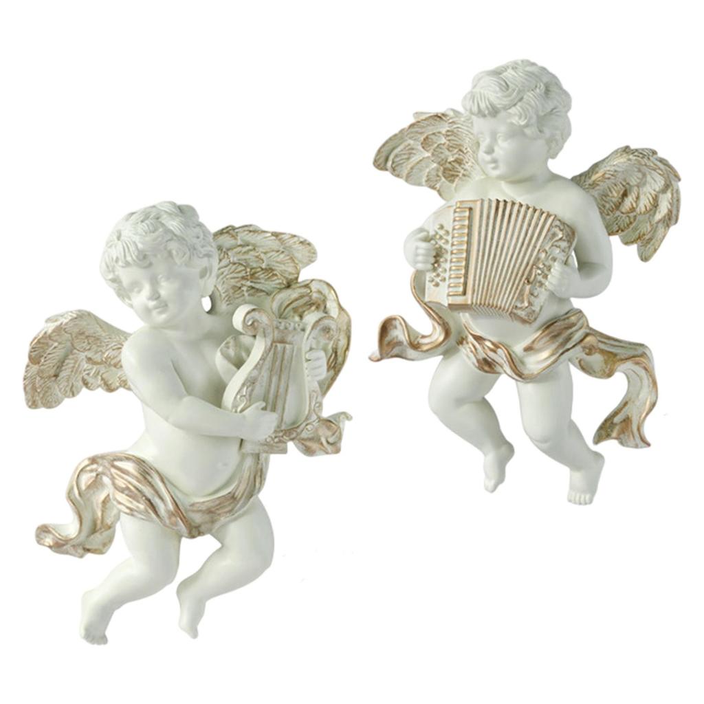Angel Statue Sculpture Resin Collectible Figurine with Artfully Designed And Lifelike Facial
