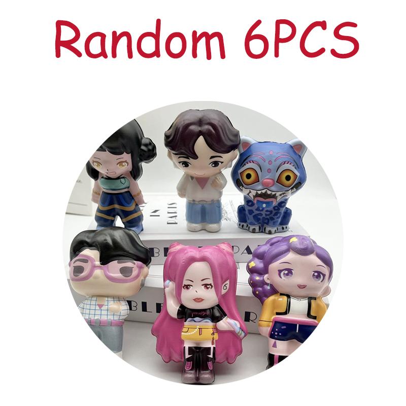 K-pop Охотники на демонов Серия игрушек для снятия стресса Аниме Руми Зои Мира Персонаж Ручной пинч Медленный отскок Игрушка для снятия стресса Исцеляющий Гиф