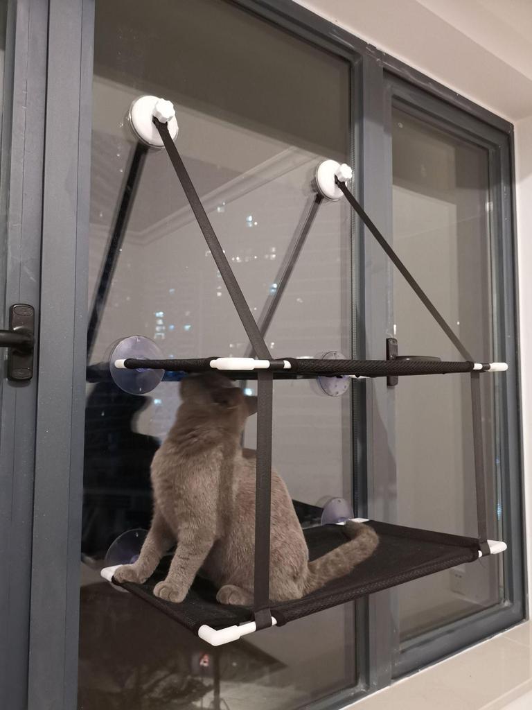 Double Layer Suction Cup Cat Hammock for Glass Windows