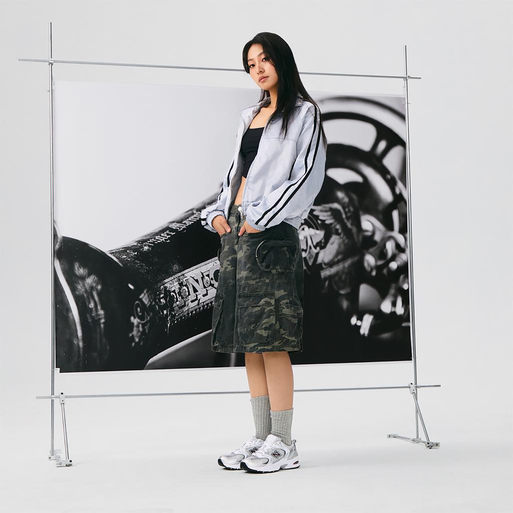 New Balance 530 Серебряные бордовые кроссовки унисекс MR530GS