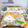 Hamtaro  Pattern Bedding Quilt Set  Home Decoration  Gift (1 * duvet cover + 2 * pillowcase  without core)