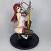 Новейшая фигурка Эрзы Алой из Fairy Tail, версия с кроликом, 18 см, статуэтка из ПВХ, игровая, экшен, аниме-модель, коллекционные куклы для взрослых, игрушки, подарки