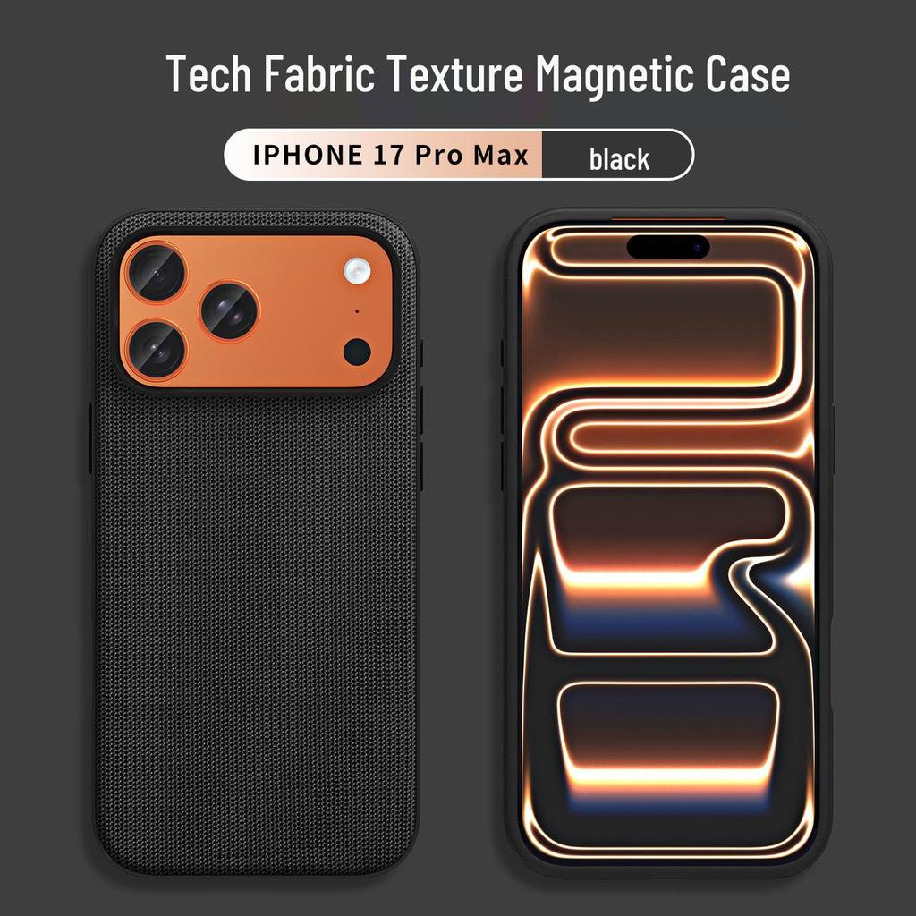 Официальный магнитный тканевый чехол для iPhone 17 Pro Max - Apple Tech Матовый защитный чехол с полным покрытием