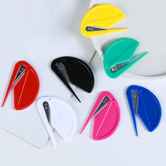 2Pcs/Set Letter Opener Plastic Mini Portable Multi-functional Pointy Tip Safe Sharp Efficient Mail Envelope Opener Cutter Home Office Supplies