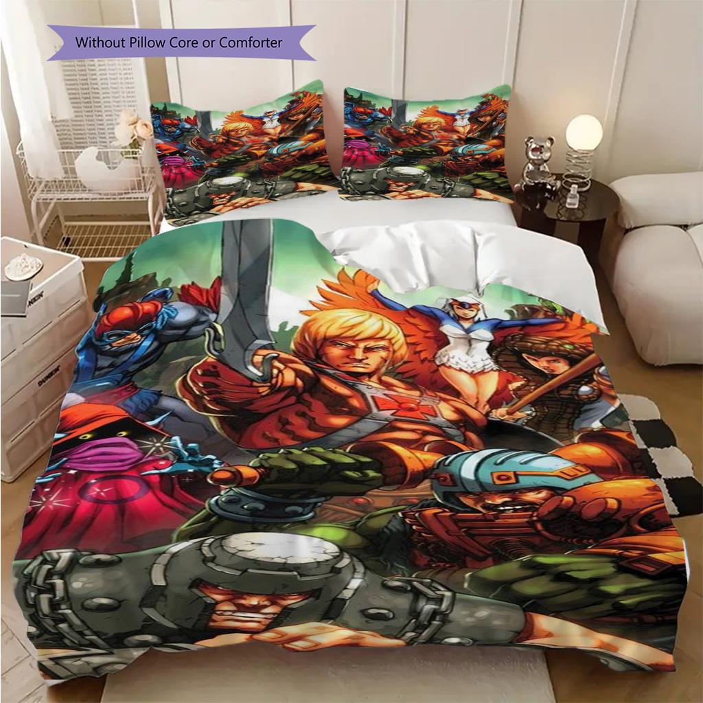 Masters Universe Heman Vs Skeletor Bedding 1 Duvet Cover 2 Pillowcase Without Core Duvet Cover And Pillowcase Christmas Birthday Gift