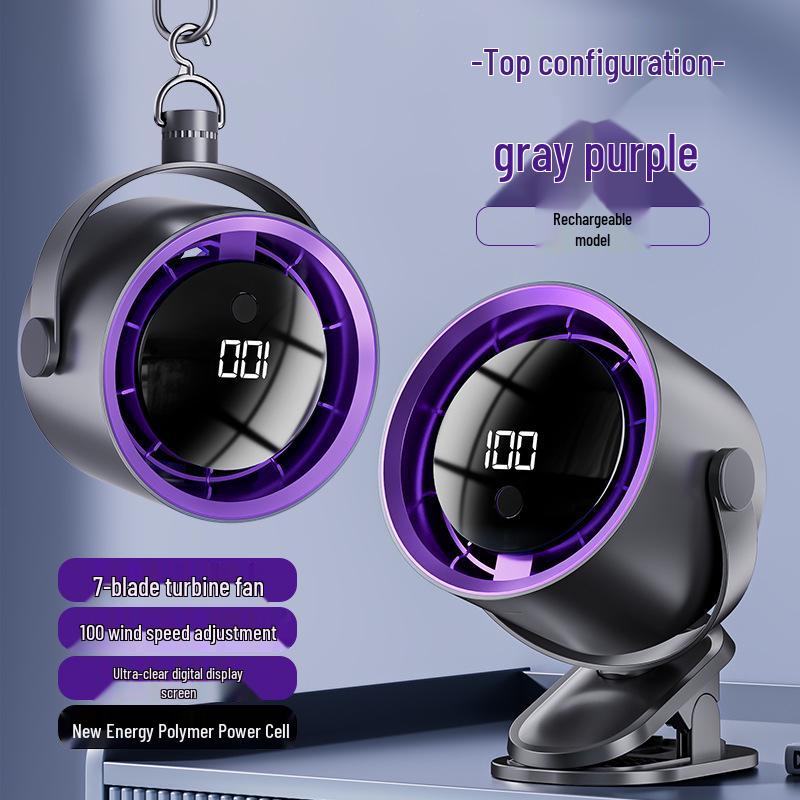 Compact Silent Desktop & Wall-Mount Fan - USB Rechargeable, Ideal for Home, Office & Dorm Use