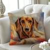 Single-Sided Printed Dog Fleece Pillowcase - Soft Plush Gift, No Insert Needed Unique Pet Lover Room Decor & Comfortable Bedding