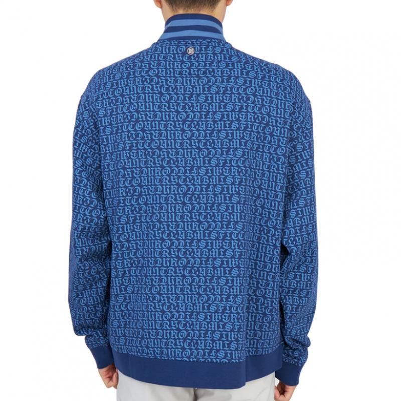 Galleria G Fore Pore Golfwear Мужская футболка с длинным рукавом и застежкой-молнией на половину длины G4mf22k155 bprnT