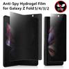 2 шт. Для Samsung Galaxy Z Fold 5 3 Антишпионская гидрогелевая пленка с защитой от подглядывания, мягкий защитный экран для конфиденциальности для Z Fold 2 Z Fold 4