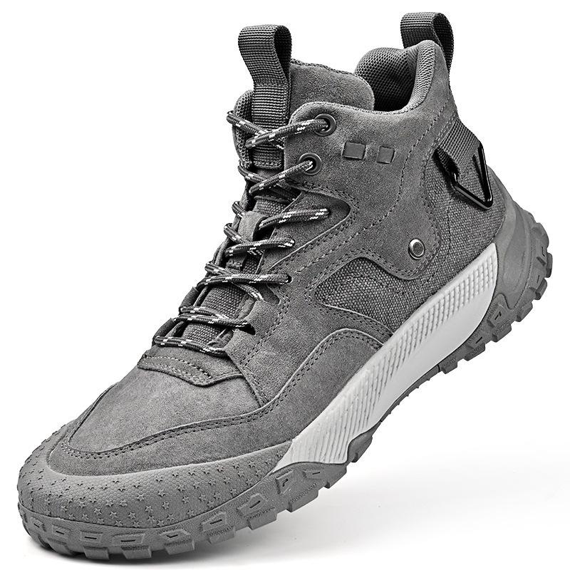 Live cotton shoes men's winter velvet Martin boots outdoor men's shoes warm short boots Northeast light snow boots