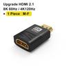 MIZIQIER 8K HDMI 2.1 Адаптер 90 270 Градусов Папа-Мама, 8k60Hz 4k120Hz, 48 Гбит/с, Совместим с PS5/4, HDTV, Roku, TV Stick, ПК