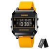 SKMEI 1848 Часы reloj hombre Цифровой механизм Наручные часы Для мужчин Спортивные часы Водонепроницаемость 3 Бар Светодиодная подсветка Электронный обратный отсчет
