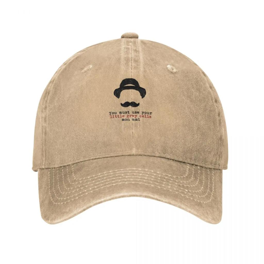 Агата Кристи Эркюль Пуаро Маленькие Серые Клетки Бейсболка Кепка Snapback Кепка-Шляпа Лошадиная Шляпа Забавные Шляпы Летняя Шляпа Для Женщин Унисекс