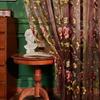 1PC NAPEARL 10-20% European Style Retro Light Luxury Embroidered Translucent Thin Sheer Curtain for Living Room Bedroom Home Decor