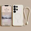 Жидкий силиконовый чехол Magsafe для Samsung Galaxy S25 S24 S23 S22 Ultra Plus FE A55 A15 A35 4G 5G Магнитный чехол для беспроводной зарядки