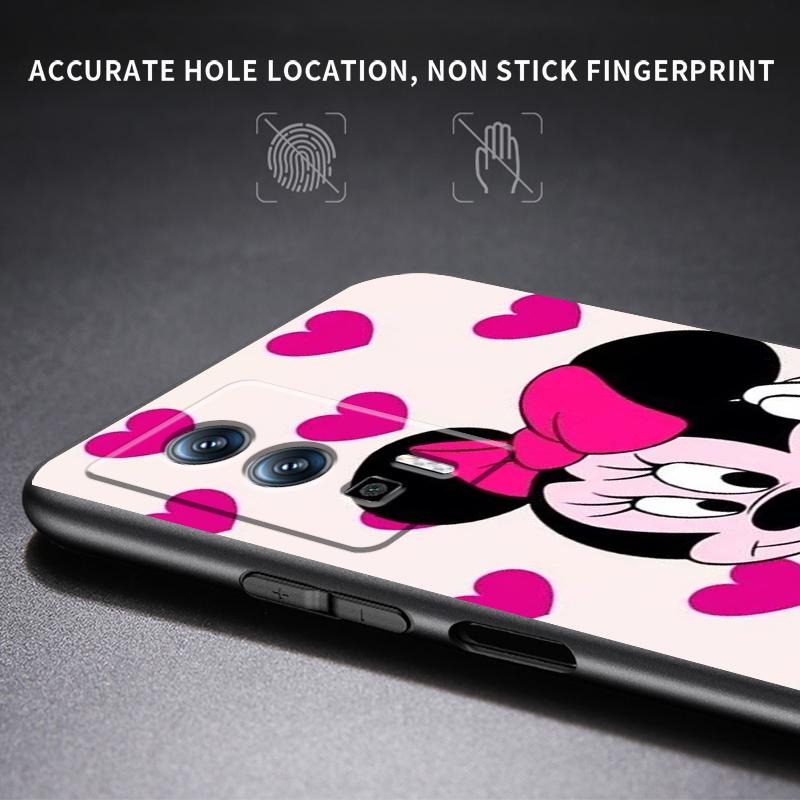 Розовый Минни Маус для Xiaomi Redmi 9A 9C 9AT 10C 9 9T 10 12C 13C 8 12 K60 A1 K50 K40 5G черный чехол для телефона Funda
