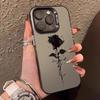 Простой чехол-роза для мобильного телефона Apple 15promax креативный iPhone16E13 индивидуальность 14 женщины