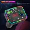 Usb Car Charger Bluetooth-compatible 5.0 Fm Transmitter Mp3 Player F4u Disk/tf Card F4 Colorful