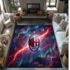 Фланелевый ковер с принтом AC Milan, нескользящий, мягкий, из полиэстера, для пола, декоративный коврик для спальни, гостиной, дивана, игровой комнаты, домашний декор