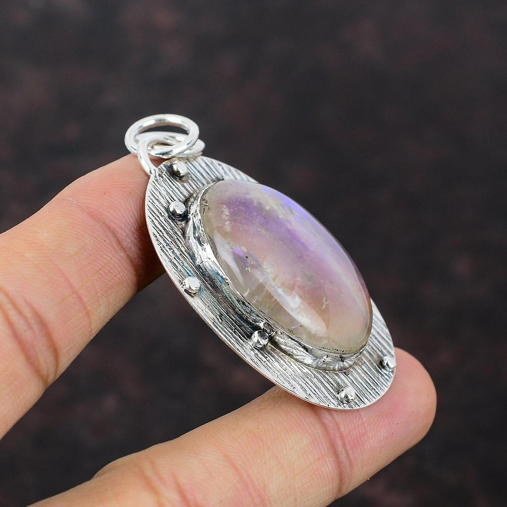 Rainbow Mystic Opal Pendant 925 Sterling Silver Pendant Gemstone Jewelry Handmade Pendant Gift For Women Birthstone Pendant Designer Jewelry