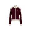 adidas Велюровая вязаная спортивная куртка Originals, бордовая, унисекс, KS0400