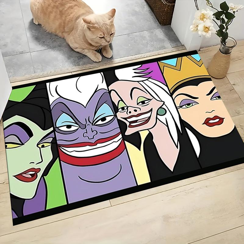 Villains Pop Art Style Carpet Rug Soft Washable Antislip Home Living Room Sofa Mats Personalized Christmas Rug