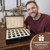 The ’s Memory Box, Wooden Hunting Keepsake Box With 20 Casing Slots, Engraved Stag Display Case With Hunting Log And Lock, Memorial Gifts