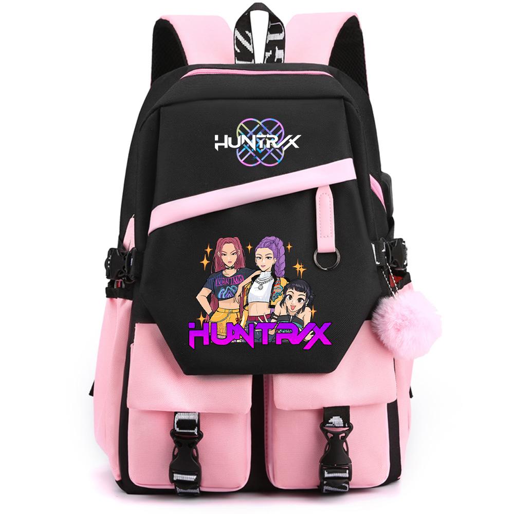 Anime K-Pop Demon Hunters Printed Large Capacity Backpack for Teenger Student Girl Boy Schoolbag Bookbag Women Waterproof Travel Bag Gift