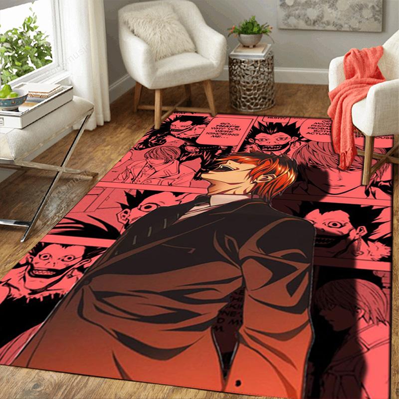 Hikari Yagami Death Note Rug Floor Mat for Living Room or Bedroom Soft and Comfortable Carpet a Gift for Birthday and Holiday.SFF0917027
