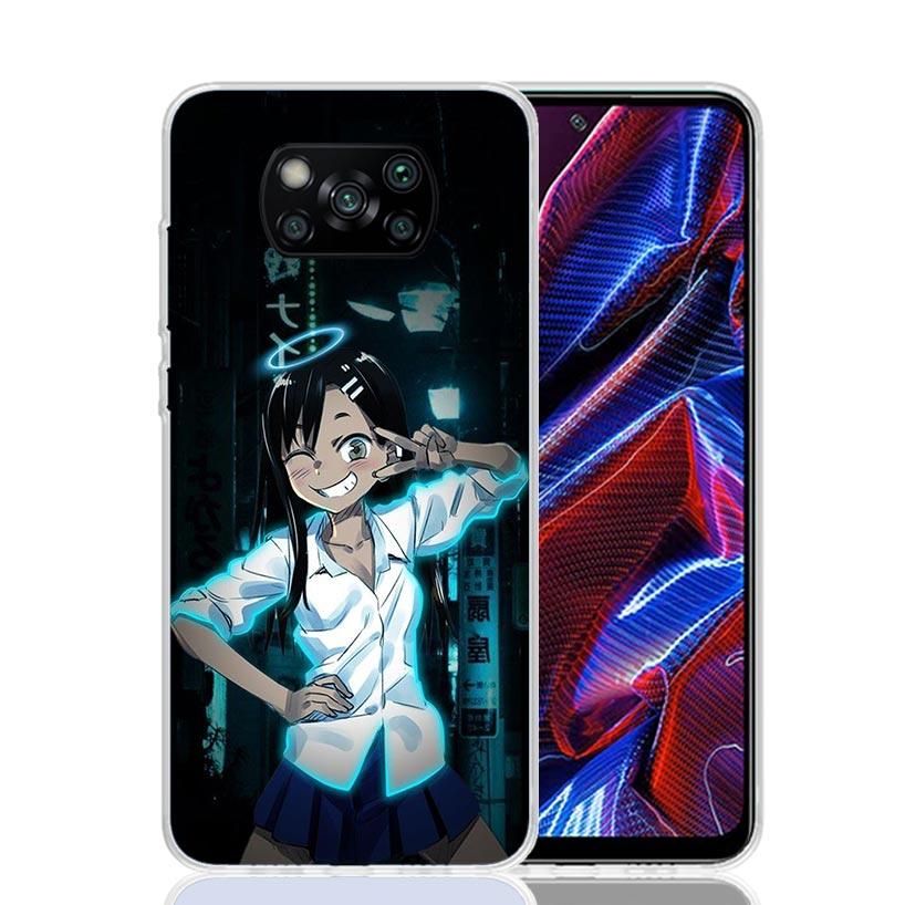 Nagatoro San Anime Aesthetic Case Phone Cover for Xiaomi Redmi Note 10 9 9S 8 8T 7 5 Pro Mi 12T 11T 10T 9T 12 11 Lite A3 A2 Tren