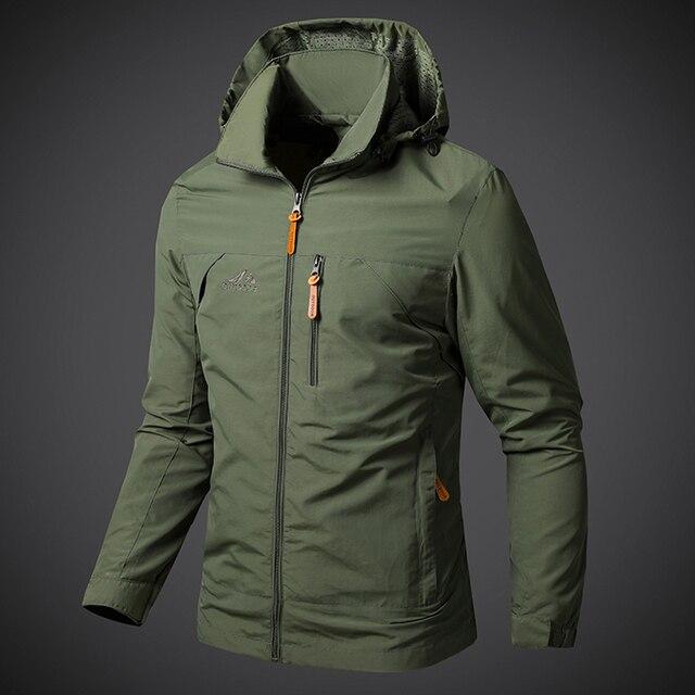 Мужские ветровки, водонепроницаемые куртки с капюшоном в стиле милитари, мужские новые армейские куртки, мужские осенние уличные пешие прогулки и езда на велосипеде, верхняя одежда-бомбер