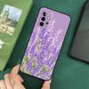Лавандовые фиолетовые цветы Мягкий чехол для Samsung Galaxy A54 A53 A73 A13 A71 A51 A14 A52 A32 A12 A22 A52S Задняя крышка
