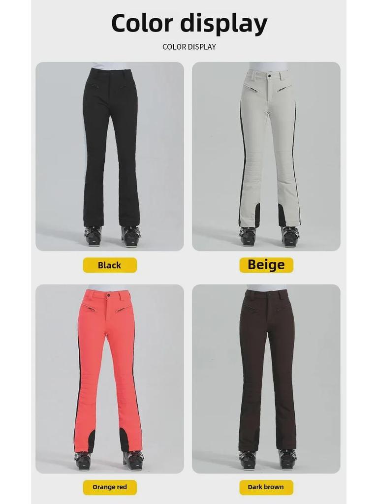 Женские водонепроницаемые лыжные брюки Double Board — зимние теплые, ветрозащитные и эластичные для занятий зимними видами спорта на открытом воздухе
