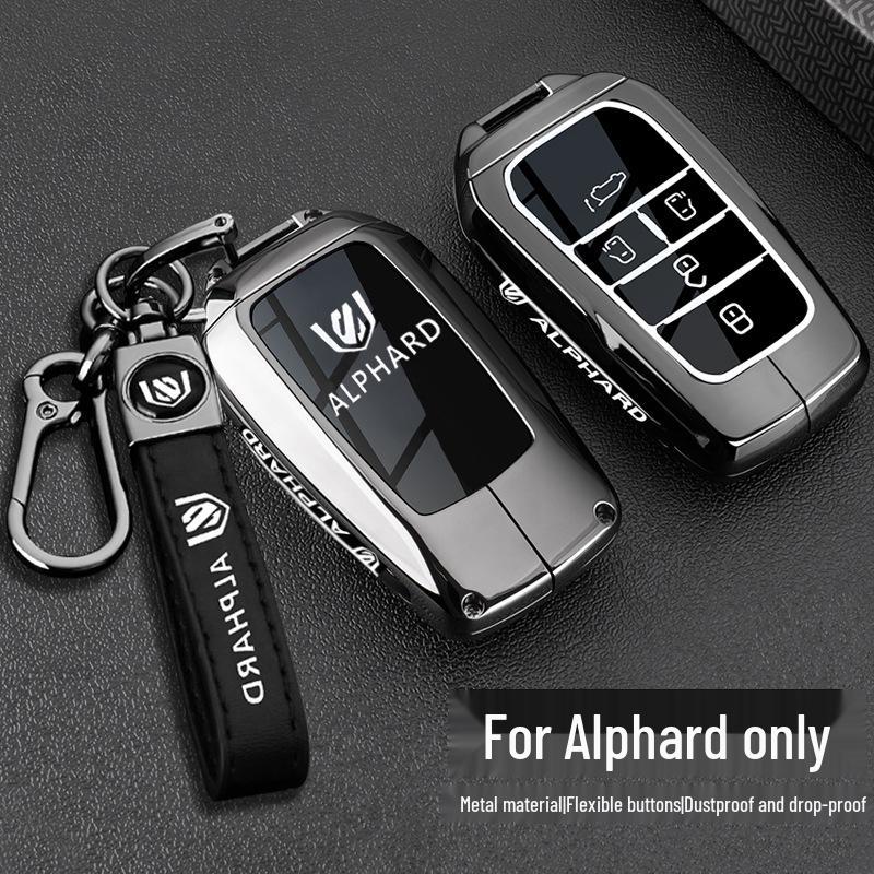 Металлический чехол для ключа для Toyota Alphard: Подходит для моделей Supreme 24 и 23