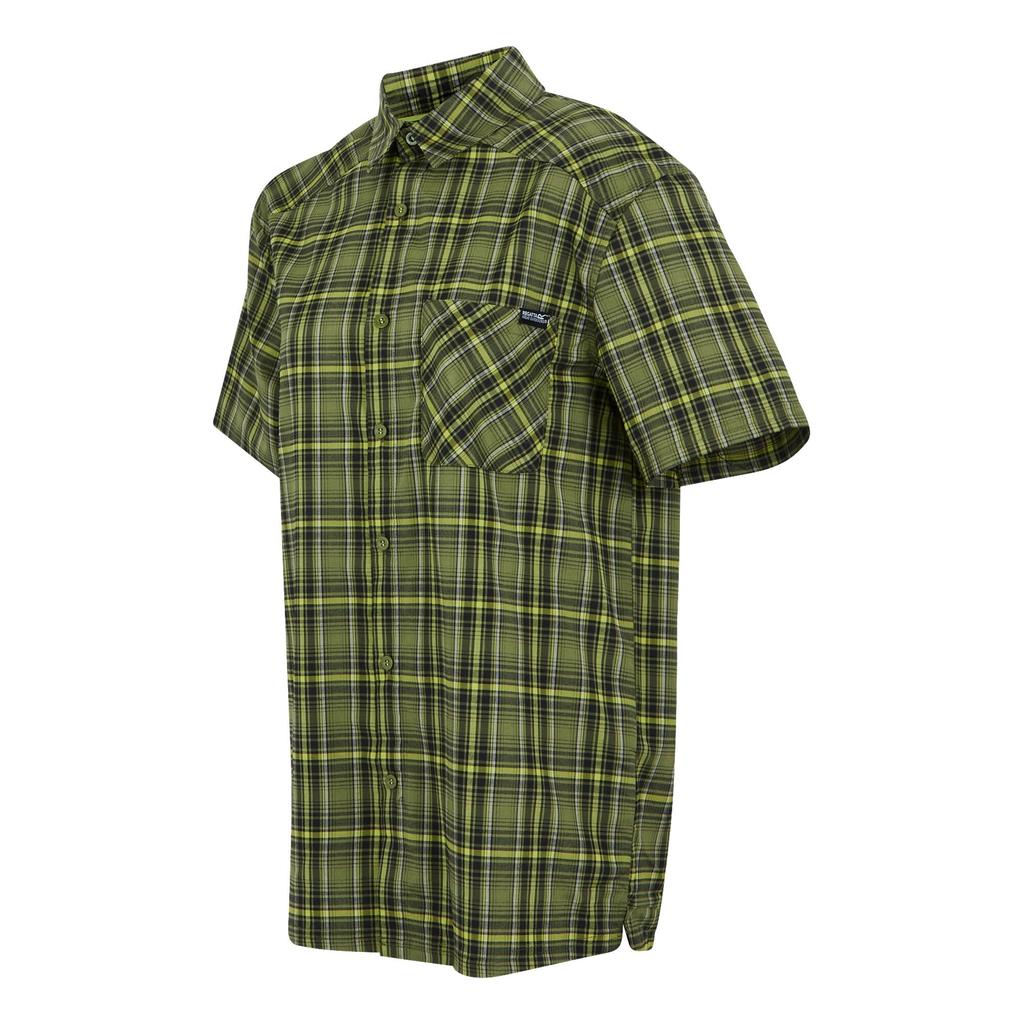 Regatta Mens Begarno Checked Short-Sleeved Shirt