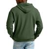 Men's Casual Solid Color Zipper Long Sleeve Hooded Sweatshirt, Everyday Zipper Casual Long Sleeve T-Shirt