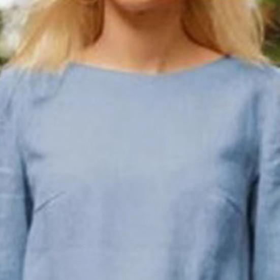 2 шт./комплект женский топ брюки комплект круглый вырез длинный рукав блузка винтажные эластичный пояс брюки повседневный досуг свободный наряд