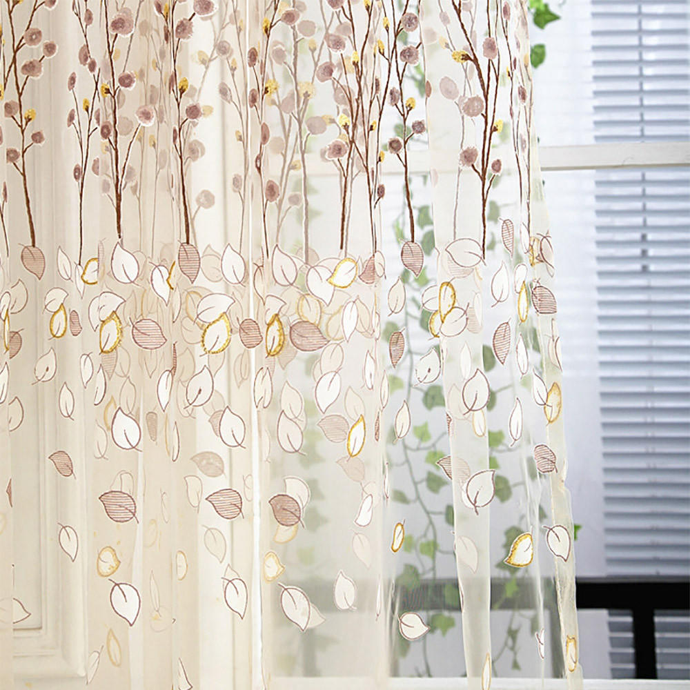 Зимняя вишня Штора Тюль Окно Волан Занавеска 1 Панель Ткань