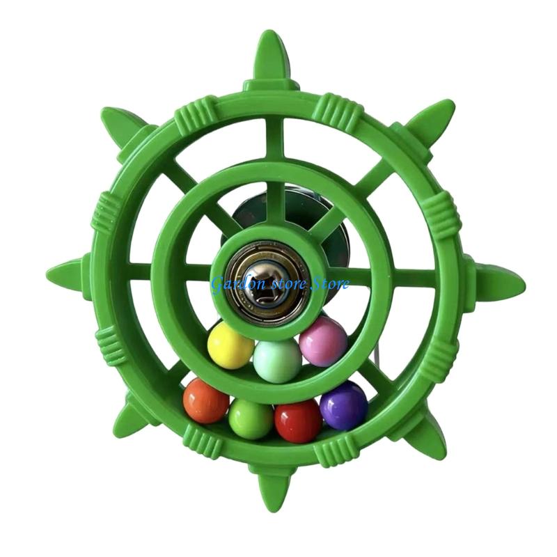 B0KB Птицы Руль Веселая и Прочная Игрушка для Птиц Цветное Вращающееся Колесо