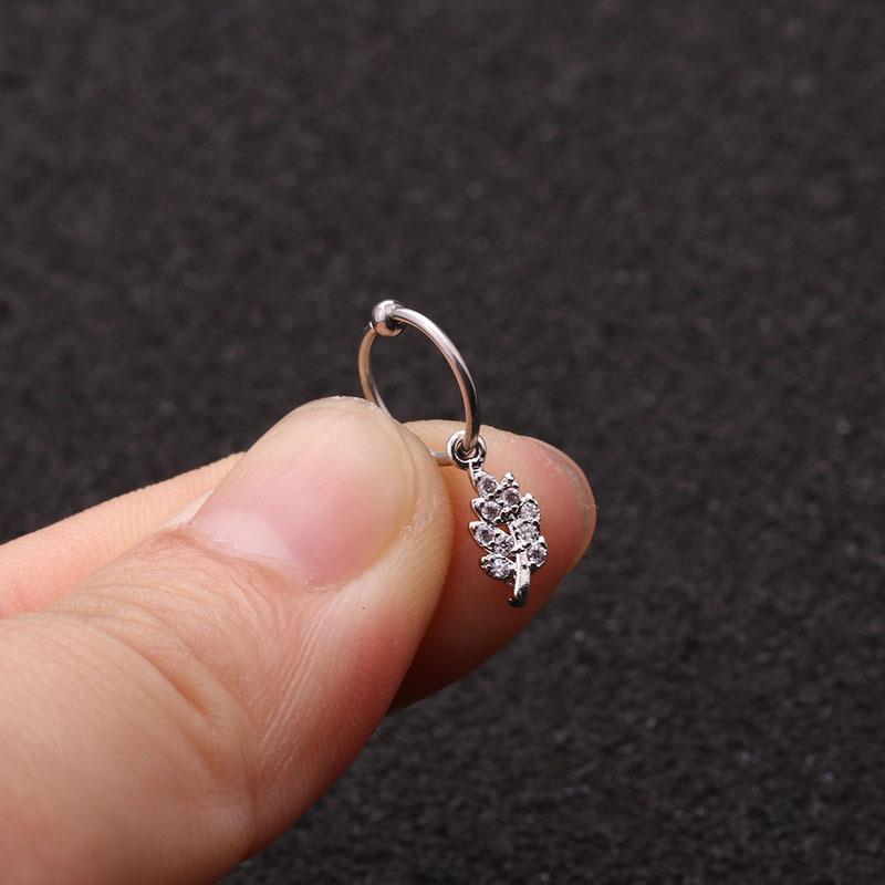 1 шт. серьги с кристаллами для пирсинга ушей висячие серьги-гвоздики для хряща, спирали козелка, модные ювелирные изделия