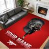 Crystal Velvet Rug Custom Name Text, Soft Non Slip Floor Mat Home DecorBukayo Saka