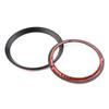 2pcs Logo Surrounding Ring For BMW 3 4 Series 82 Mm & 75 Mm Emblem Front Rear Black Accessories