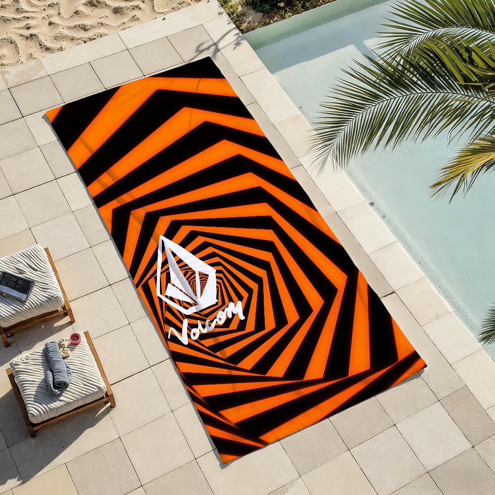 Модный принт V-Volcom Полотенце Сушилка Банное Полотенце Подходит Для Легкого Плавания Кемпинга Йоги Пляжа Вне