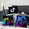Подушка с логотипом T-TikTok, наволочка, чехол для диванной подушки, украшение для дома, комнаты, детский подарок