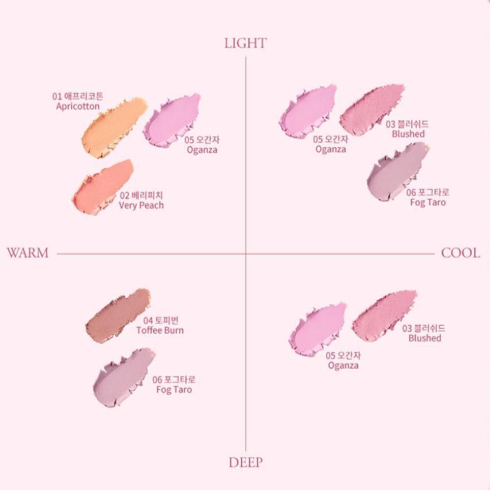 haming Кремовые румяна Jelly Air Cheek 5.5г