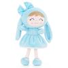 Baby Dolls Plush Doll New Design Rabbit Doll Soft Toys Gir's Birthday Gift 30cm Blue